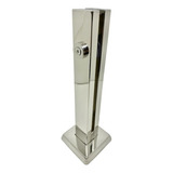 Coluna Torre Inox 20cm Com 1 Furo Guarda Corpo Corrimão