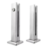 Coluna Torre Inox Guarda Corpo 30cm Polida Parapeito Vidro