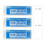 Comanda Dois Corpos Numerada Kit C 10 Talões 100fls Tilibra