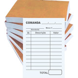 Comanda Lanchonete Restaurante 50 Blocos Com 100 Folhas 7x10