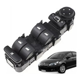 Comando Botão Vidro Eletrico Para Citroen C4 Hatch Pallas