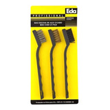 Combo 10 Kits Mini Escovas Aço Nylon E Latão Eda 8ag
