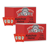 Combo 2 Caixas Ketchup Heinz Sachês 176x7g Cada Catchup
