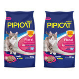 Combo 2 Pacotes Areia Perfumada Para Gato Pipicat Floral