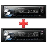 Combo 2 Radio Vipertron Tiger Auto Bluetooth Fm Mp3 Usb Sd Comando Por Voz Tnt Full