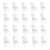 Combo 20 Cadeiras De Plástico S