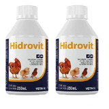 Combo 2un Hidrovit 250ml Suplemento Aves