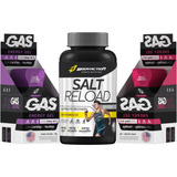 Combo 2x Caixas Gas Gel Energético 20 Sachês Salt Reload Sabor Sem Sabor