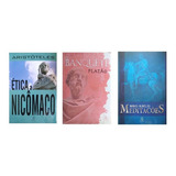 Combo 3 Livros Filosofia Aristóteles Platão Marco Aurélio