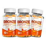 Combo 3 Potes Bronze Skin Betacaroteno Suplemento Vitamina C