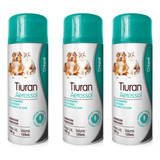 Combo 3 Tiuran Aerosol 125ml Cães E Gatos Duprat