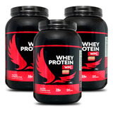 Combo 3x Suplemento Whey Protein 900g 2 7kg Nutri American