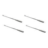 Combo 4 Cureta Schroeder Medica Ginecologica Inox 30cm Sm