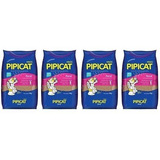 Combo 4 Pacotes Areia Perfumada Para Gato Pipicat Floral 4kg