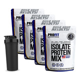 Combo 4x Whey Isolate Protein Isolado Mix 900g Coq Grátis