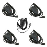 Combo 5 Mini Ptt Baofeng Microfone Alto Falante Para Rádio