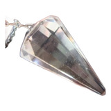 Combo 5 Pêndulos De Cristal Quartzo Radiestesia Reiki Chacra