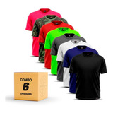Combo 6 Camiseta Proteção Uv50 Manga Curta Segunda Pele