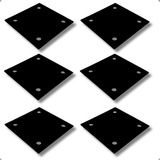 Combo 6 Chapas De Junção De Aço União 60x60mm Reto Reforço