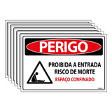 Combo 6 Placas De Sinalização Espaço Confinado S 235 2 F9e