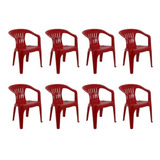 Combo 8 Cadeiras Tramontina Atalaia Polipropileno