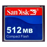 Combo 8 Cartões Compact Flash Industrial 512mb Sandisk