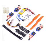 Combo Aeromodelos Brushless 2212 Esc 30a Hélice 4 Servos