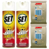 Combo Anti Traças Set Inset 2 Un Cartela Jimo 3 Un