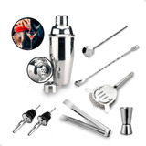 Combo Bar Profissional Coqueteleira 550ml Inox 7 Peças