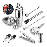 Combo Bar Profissional Coqueteleira 550ml Inox 8 Peças