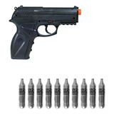 Combo Básico 02 Pistola Airsoft Wingun Rossi C11 6mm Co2