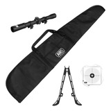 Combo Bipé Ar15 Sport Com Alvos luneta 4x20 Trilho 11mm