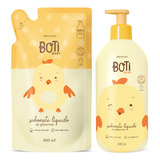 Combo Boti Baby Sabonete Líquido De Glicerina 400ml Refil