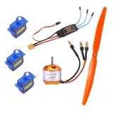Combo Brushless Aeromodelos Esc 40a 2212 2200 Kv 3 Servos