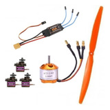 Combo Brushless Aeromodelos Esc 40a 2212 2200 Kv 3 Servos