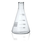Combo C 2 Erlenmeyer Vidro Boro 3 3 1 000ml Boca Estreita