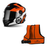 Combo Colete Infantil Com Cinto Para Crianças Capacete