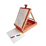 Combo Com 2 Telas Para Pintura- Maleta Cavalete- Guache E Pincel