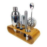 Combo Coqueteleira 550ml Aço Inox 8 Itens Caipirinhas