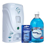 Combo Dispenser Branco Fio Dental 200m E Enxaguante Bucal