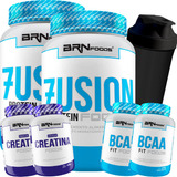 Combo Duplo Whey Protein 2x Bcaa 2x Creatina Shaker