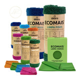 Combo Ecomais Kit Diarista Panos Para Limpeza Akora 12 Pçs