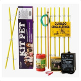 Combo Eletrificador Cerca Eletrica Pet Caes Gatos Galinhas