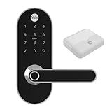 COMBO Fechadura Digital YMC 420W Com Zigbee Integrado Abre Com APP Biometria Senha Cartão E Chave