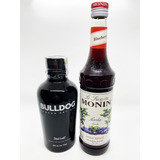 Combo Gin Tônica Gin Bulldog 750 Ml Monin Mirtillo