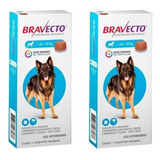 Combo Kit 2 Bravectos Cães De 20 Kg A 40 Kg