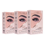 Combo Kit Henna Menela 03 Castanhos Escuro Médio Claro