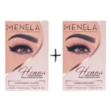 Combo Kit Henna Menela Castanho Claro Loiro Escuro