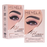 Combo Kit Henna Menela Castanho Escuro Preto