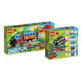 Combo Lego Duplo 10506 E 10507 Meu Primeiro Trem Elétrico